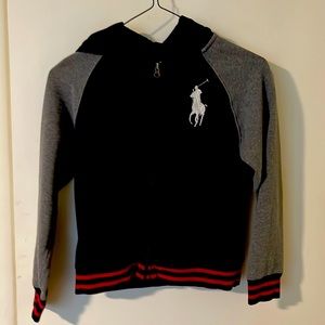 Boys Polo zip up hoodie size 10 -12